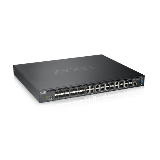 ZYXEL XS3800-28, 28-PORT 10GBE L2+ MANAGED SWITCH NEBULA FLEX PRO (DUAL AC,1 YEAR NCC PRO PACK LICEN