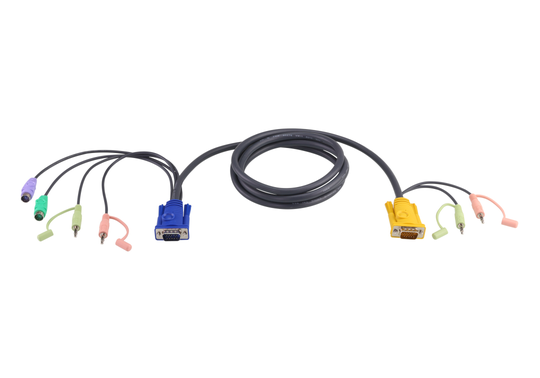 KVM Cable SPHD15ha/2x3.5mm 2xPS/2 Ma/2x3.5mm HD15 2m