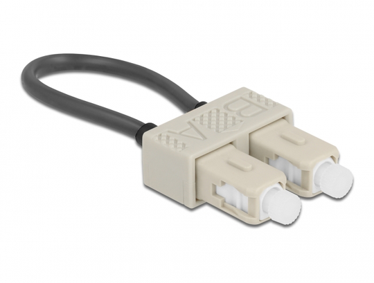 Optical Fiber Loopback Adapter SC / OM2 Multi-mode, Beige