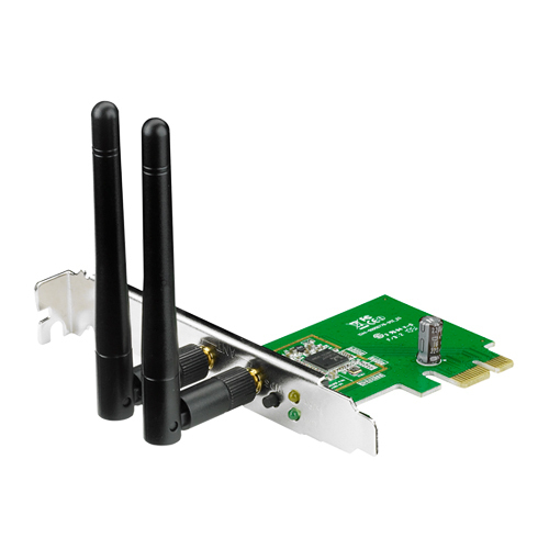 Wireless Network Card, 802.11 B/g/n, PCI-E, 2.4GHz, 300 Mbps, Dual Antennas. Provides Quick Configur