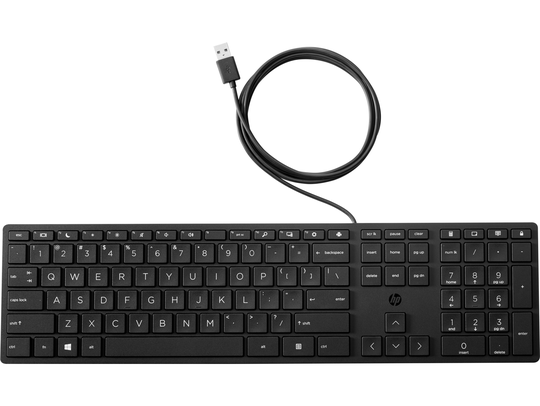 HP - 320K Wired Keyboard - Black (Nordic)