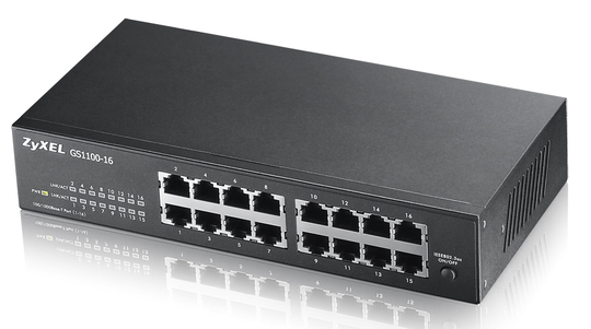 ZYXEL GS1100-16 16 PORT GIGABIT UNMANAGED SWITCH V3
