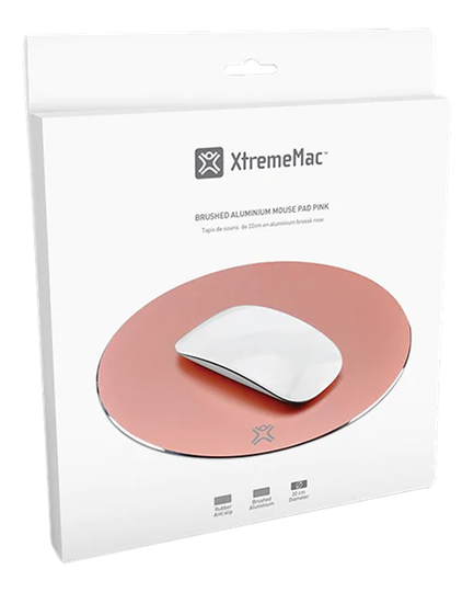 Round Aluminum Mouse Pads - Rose Gold