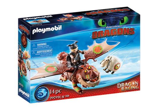 Playmobil - Dragon Racing: Fishlegs and Meatlug (70729)