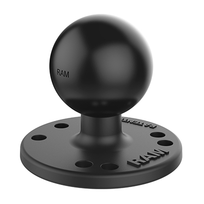 RAM MOUNTS C-KOKO 1.5" KUULA, PYÖREÄ 2.5" ALUSTA