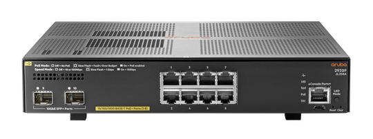 HPE Aruba 2930F 8G PoE+2SFP+Switch