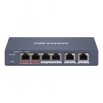 HIKVISION DS-3E1106HP-EI 4 PORT FAST ETHERNET SMART POE SWITCH