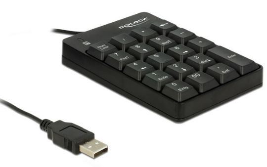 USB Keypad 19 Keys Black