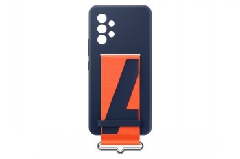 SAMSUNG SILICONE COVER WITH STRAP NAVY A53