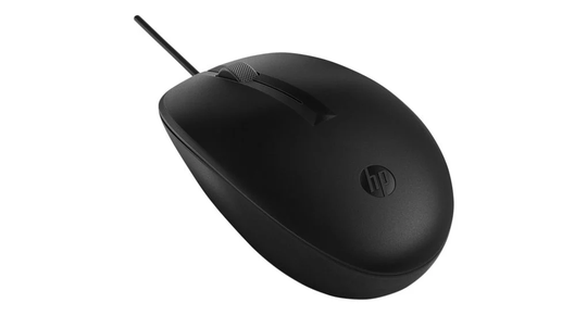 HP - 125 Wired Mouse, Black
