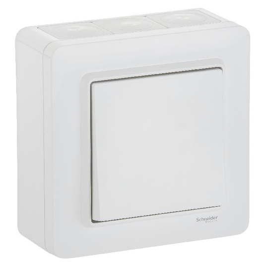 SCHNEIDER ELECTRIC EXXACT 6-KYTKIN PINTA IP44 SISÄLTÄÄ PINTAKOJERASIAN JA BASIC KEHYKSEN