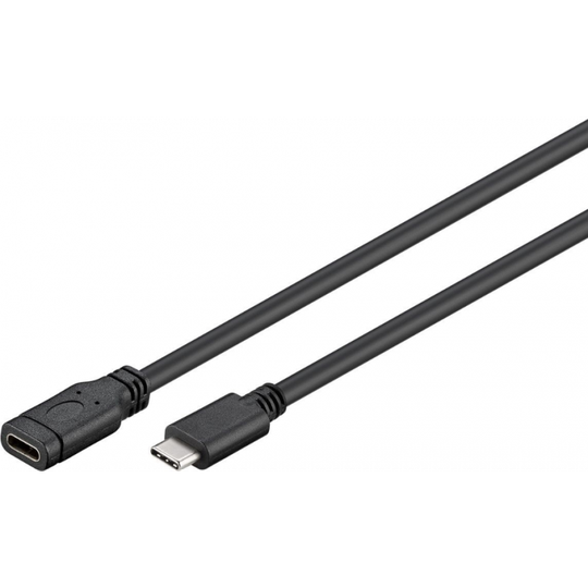 MicroConnect USB3.1 C jatkokaapeli uros-naaras