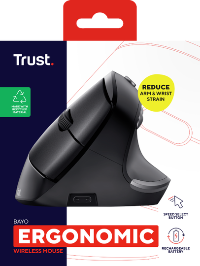 TRUST BAYO ERGO WIRELESS MOUSE ECO