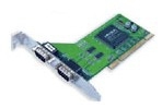 Serial Port Card, 2xDB9male, RS-232, PCI