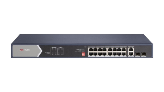 HIKVISION 16 PORT GIGABIT UNMANAGED POE SWITCH (301801516)