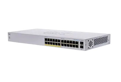 CBS110 Unmgd 24p GE Partl PoE 2x1G SFP S