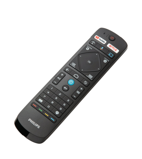 PHILIPS REMOTE CONTROL FOR 5X14/6X14 WITH GOOGLE ASSISTANT / VOICE CONTROL AND NETFLIX / BRAILLE