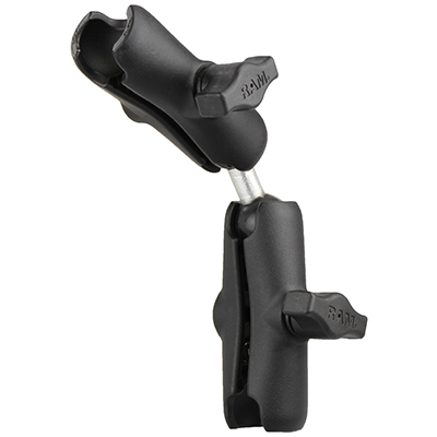 RAM MOUNTS B-KOKO 1" TUPLAKUULA ADAPTERI + 2X MEDIUM VARSI