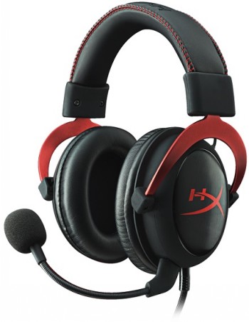 HyperX Cloud II Gaming Headset, Musta/punainen
