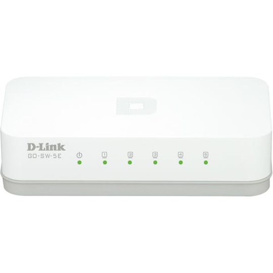 D-link 5-Port Gigabit Easy Desktop Switch 5-port 10/100Mbps valkoinen
