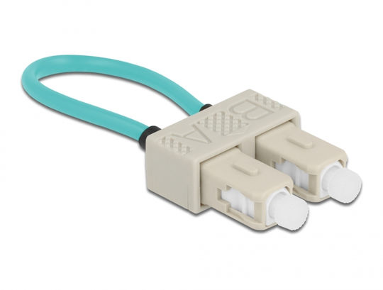 Optical Fiber Loopback Adapter SC / OM3 Multi-mode, Beige