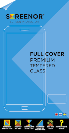 SCREENOR TEMPERED ONEPLUS NORD N100 NEW FULL COVER BLACK