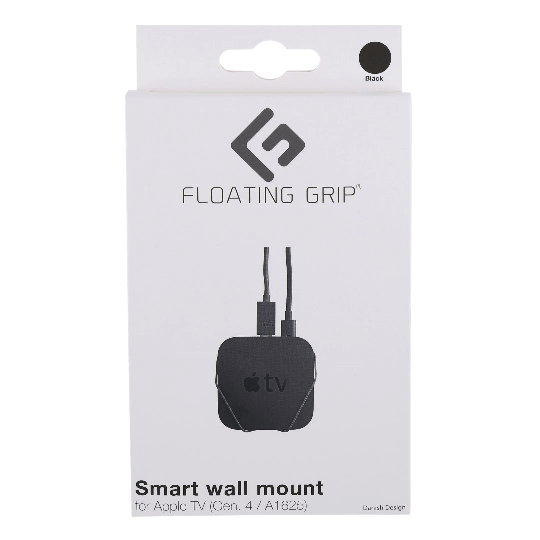 Floating Grip Apple TV Gen. 4 Wall Mount Black