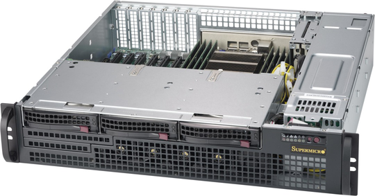 Black 2U SC825MB COMPACT SAS3 LP CSE