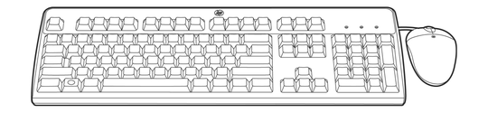 HPE USB FIN Keyboard/Mouse Kit