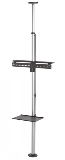 NEWSTAR FLAT SCREEN CEILING TO FLOOR MOUNT (HEIGHT: 210-270 CM) 37-70" SILVER