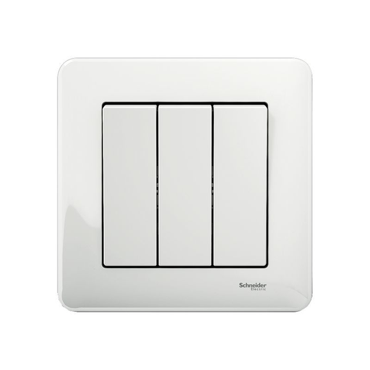 SCHNEIDER ELECTRIC EXXACT 1+1+1-KYTKIN RUUVILIITOS VALKOINEN KULUTTAJAPAKKAUS