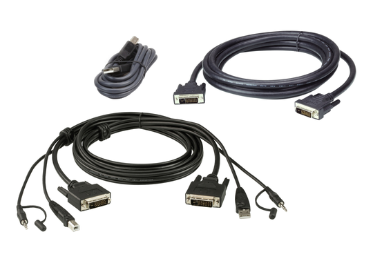 Cable KIT DUAL DVI-Dd/USB/SP L:3M