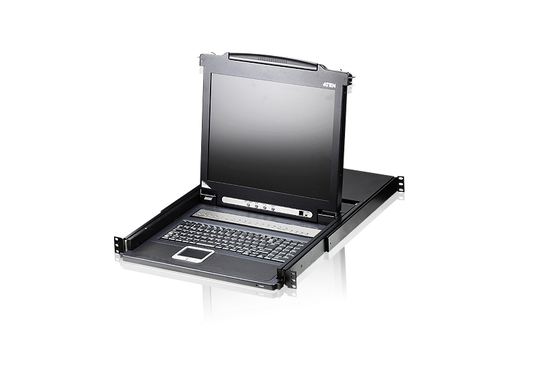 KVM Switch For 16 Computers, 16xSPHD (fe), DB-25 Ma For Daisy Chain, RJ11 For FW, 17" LCD Screen, 1U