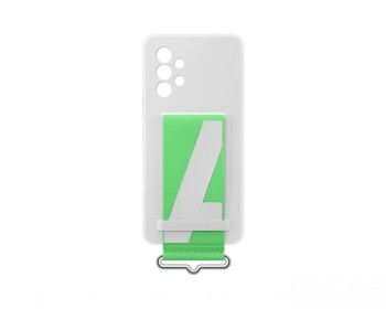 SAMSUNG SILICONE COVER WITH STRAP WHITE A53