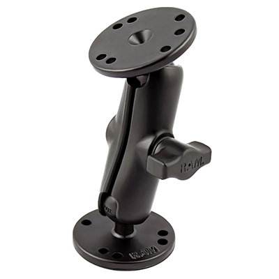 RAM MOUNTS B-KOKO MEDIUM KIINNITYSVARSI + 2X B-KOKO 1.0" KUULA PYÖREÄ 2.5" ALUSTA