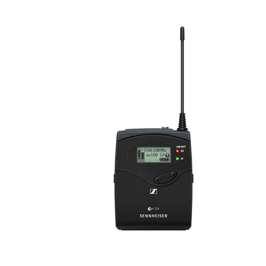 SENNHEISER EK 100 G4-A PORTABLE CAMERA RECEIVER.