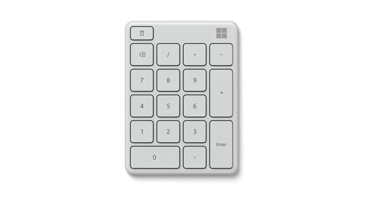 MS Number Pad DA/FI/NO/SV Glacier
