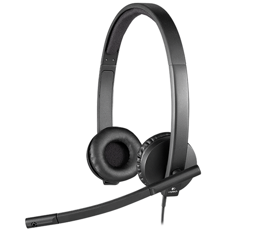 Logitech - H570e Stereo Headset USB