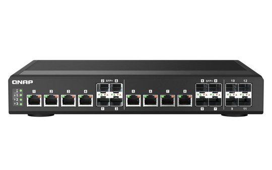 8 Ports 10GbE SFP+/RJ45 Combo, 4 Ports 10GbE SFP+