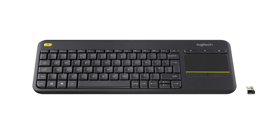 LOGI K400 Plus Touch Keyboard Black(FRA)