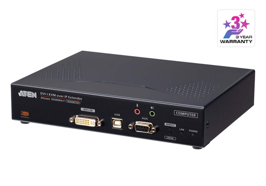 FHD DVI-I KVM Over IP Transmitter With Internet Access