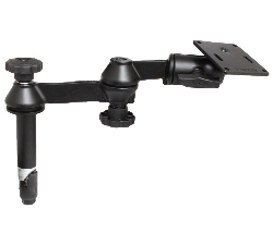 RAM Mounts RAM DBL SWING ARM 4Inch MALE