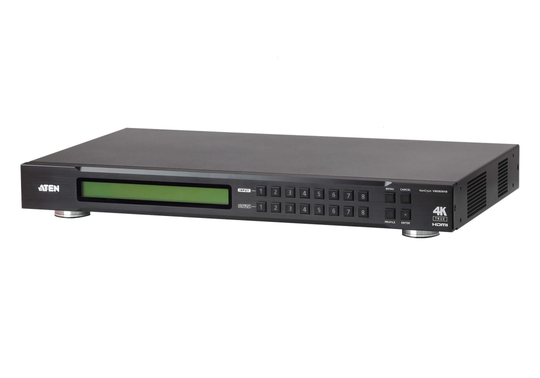 8x8 HDMI Matrix Switch, 1U, 8-inputs, 8-outputs, 4K UHD, Black