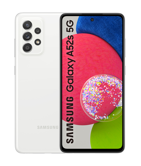 Galaxy A52s 5G, Awesome White, 5G Smartphone, 128 GB, GSM