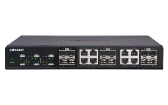 12x 10GbE SFP+ Ports With Shared Eight 10GBASE-T