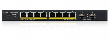 ZYXEL GS1900-8HP, 8-PORT GBE L2 POE SMART SWITCH, 802.3AT, DESKTOP, FANLESS, 70 WATT V3