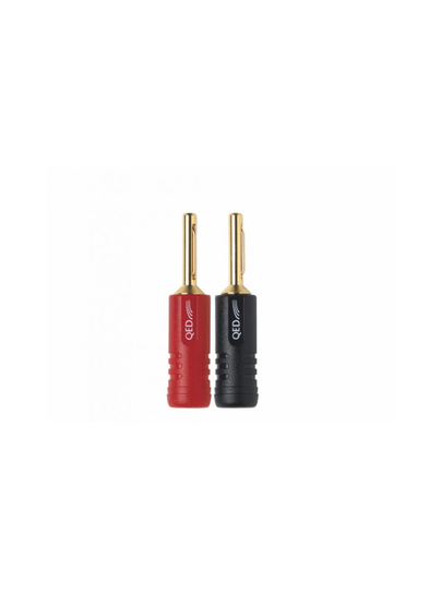 Qed screwloc abs 4mm plug 2red 2blk