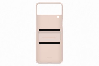 SAMSUNG Z FLIP4 FLAP LEATHER COVER PEACH