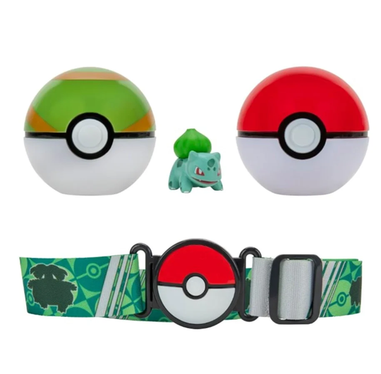 Pokemon - Clip N Go Poke Ball Belt Set Ass. - Bulbasaur (PKW2715)