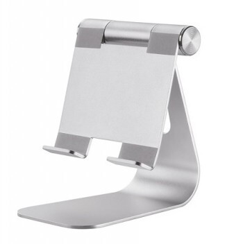 NEOMOUNTS BY NEWSTAR TABLET DESK STAND (SUITED FOR TABLETS UP TO 11"), SILVER
